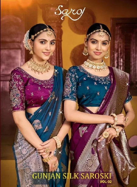 Gunjan Silk Vol 2 By Saroj Silk Best Wedding Wear Saree Wholesale Online